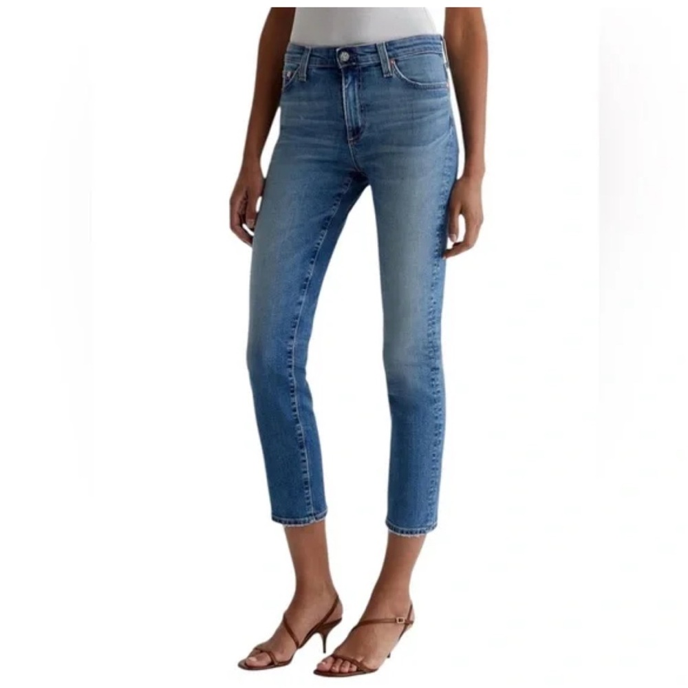 Adriano Goldschmied Stevie Slim Straight Capri Crop Jeans, Womens Size 28 / 6